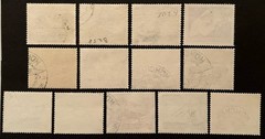 Travelstamps: Germany Stamps 1944 Scott #B257-B269 Hero’s Memorial Day Used