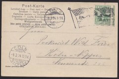GERMANY 1904 postcard LEIPZIG FLAG MACHINE CANCEL………………………H329