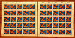 Alfred Wegener 2 sheets 50 x 616 Berlin form number 1 and 2 politi post fresh