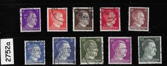 Stamps Adolf Hitler 1941 issues Third Reich era Germany during WWII #2752a