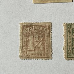 1800’s HAMBURG GERMANY LOT MINT & USED STAMPS #2