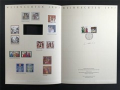 GERMAN POST ART-EDITION 1997/30 1959/1960 WEIHNACHTEN CHRISTMAS