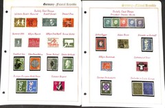 Germany Stamp Collection in 60 Page Album, 1954 to 1979 Postally Used