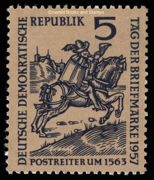 EBS East Germany DDR 1957 – Stamp Day – Tag der Briefmarke – Michel 600 – MNH**