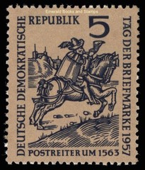 EBS East Germany DDR 1957 – Stamp Day – Tag der Briefmarke – Michel 600 – MNH**