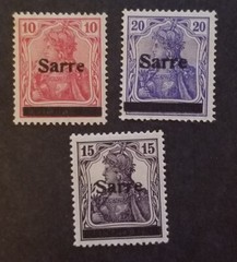 SARRE Germany Overprint Stamp Lot Unused Mint MH OG T13895