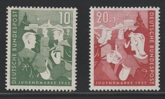 Germany 1952 Sc # B 325-26 Semi postal MNH OG