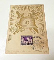 Germany 1942 Postcard Tag der Briefmarke Special Cancel Dresden