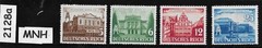 MH stamp set Sc 498-501 Third Reich Germany 1941 Leipzig Spring Fair #2128a