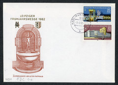 GDR DDR FDC 1982 Leipzig Spring Fair Karl-Marx-Stadt #2247 #2248