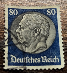 German Deutsches Reich Paul Von Hindenburg 16 Stamp Set – 1933