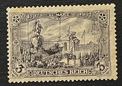 Travelstamps: 1918 Germany German Empire Stamps Mi 96 – 3 Mark – Mint MOGH