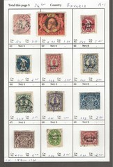 BAVARIA Classics…Sc #54/269; O13/60…M & U…1881/1920…12 Diff…SCV $36.75