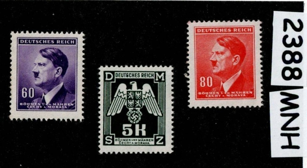 MNH stamps Adolf Hitler Postage WWII German Czech Occupation of BaM #2388