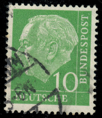 Germany, West – 1954 – Professor Dr. Th. Heuss – 10Pfg – #2269