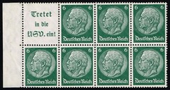 Germany Scott 419b booklet pane MNH