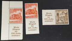 Germany, small lot of 1940 Winterhelp semi postals with advertising
