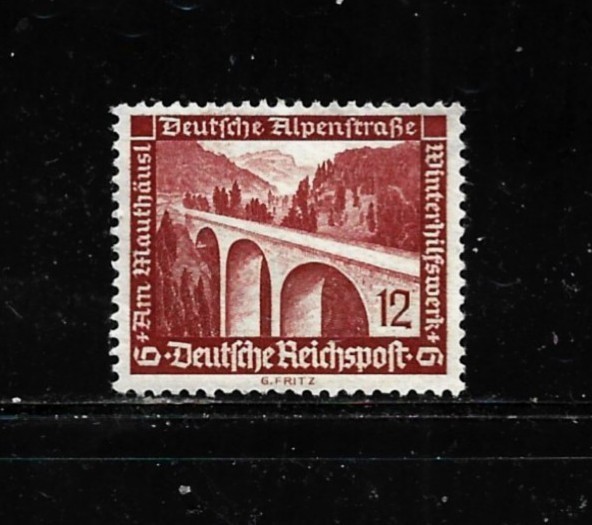 Germany Stamp – Scott # B98- 12pf + 6pf -Mint/VLH-OG- 1936- Semi Postal