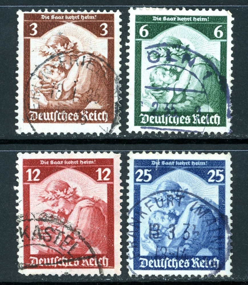 Stamps Germany, Scott # 448-451 used, complete set