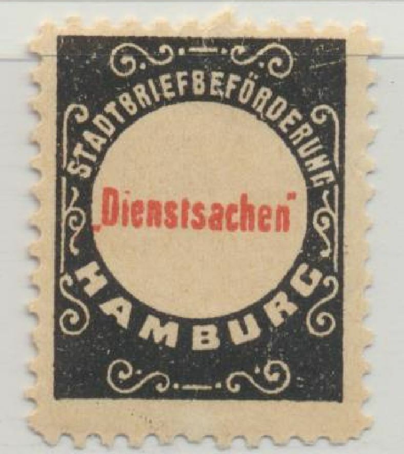 Germany Local Private Post Michel Hamburg D #32B „Dienstsachen“ 1888 MH