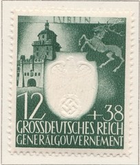 Germany WWII General Government 1943 12gr MH* A30P40F45351