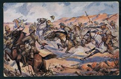 Field postcard from soldiers‘ home Warsaw 1916 to Cologne