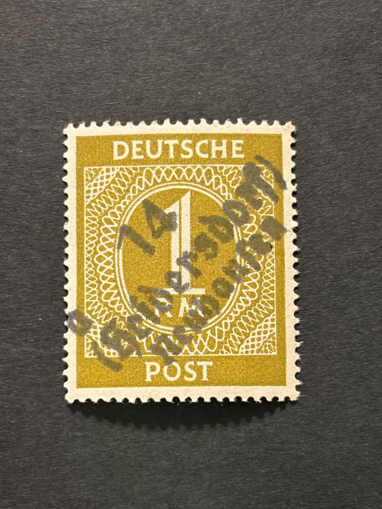 Germany 1948 Post WWII LOCAL overprint (HEIDERSDORF) 1 Pf. MNH /s1 #526