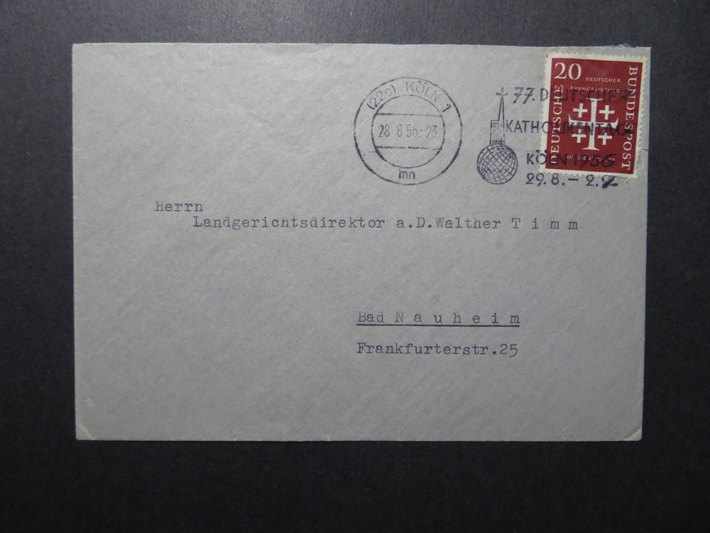 Germany 1956 KOLN Event Cover / Better Issue – Z12225