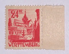 Travelstamps: Germany Wurttemberg Stamps Sg Fw8 24PF 1947 Mint OG NH