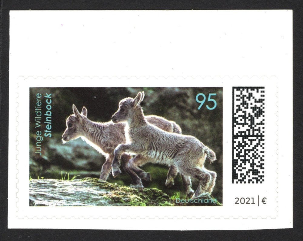 GERMANY: BABY WILDLIFE – STEINBOCK 2021 – MINT SELF-ADHESIVE (G4)