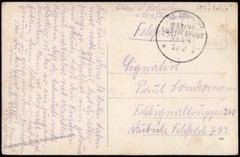 Germany WWI Navy SMS Thueringen MSP48 Feldpost Cover SMS Ostfreisland PC 75740