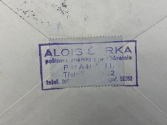 1941 BOHEMIA & MORAVIA TAB REGISTERED PRAGUE TO DOBRIS, Czech Republic.