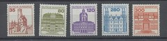 Germany Federal Republic 1982 Michel 1139-1143 Coil Stamps w/ Control Number MNH
