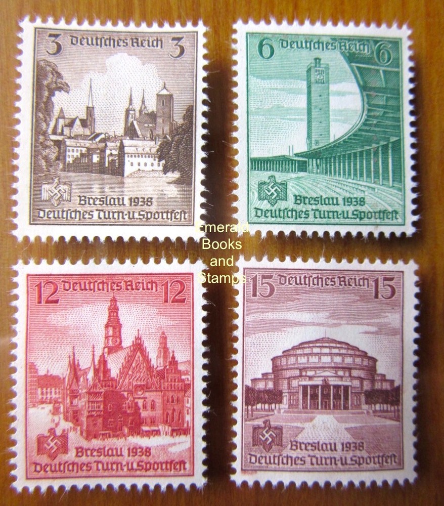 EBS Germany 1938 – Athletics Championships – Breslau – Michel 665-668 – MNG (*)