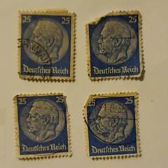 33 Germany Deutsches Reich/Deutsche Post Used Postage Stamp Lot 2-12 Pf