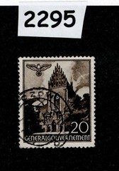 Used Stamp Sc N62 General Government Warsaw Lublin Cracow Poland WWII #2295