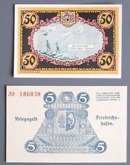 GERMANY Russia 1919-23/34 ZEPPELIN Motiv Emergency Money Banknotes Collection