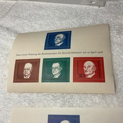 GERMANY-(-1968-)-HISTORICAL FIGURES LOT OF 4-Souvenirs Sheets -MH #417