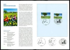 GERMANY FOLDER 2012/11 SOMMER-FERIEN BLUMEN BÄUME BAUM SCHMETTERLING PICKNICK