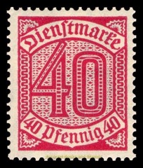 EBS Germany 1920 – Officials – Dienstmarken – Michel 23/33 – MNH** (short set)