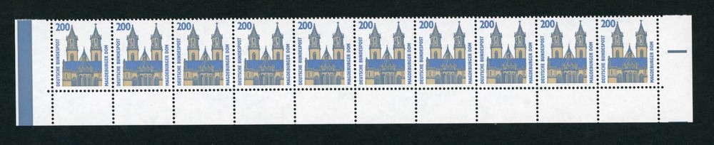 Bund Michel number 1665, sheet bottom edge, mint never hinged