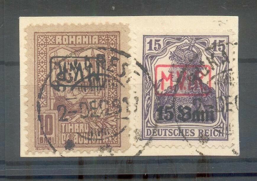 Romania ZWANGSZUSCHLAG 3xK Phil. Toy, Rare!! Gest. Luxury Letter Piece (X45)