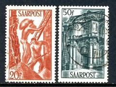 Stamps Saar, Scott # 199-200 used