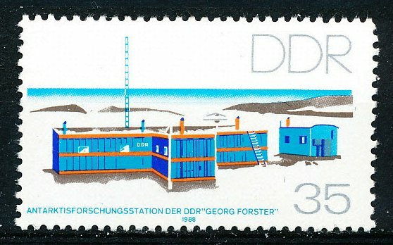 DDR #Mi3160 MNH 1988 Georg Foster Antarctic Research Station Explorer [2667]