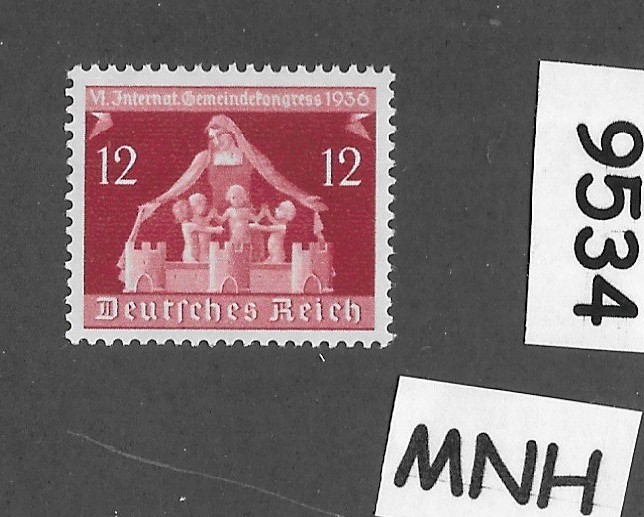 MNH Stamp Sc 475 / 1936 Germany Third Reich Municipalities congress #9534