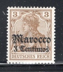 GERMANY GERMAN DEUTSCHES REICH MOROCCO STAMP OVERPRINT MINT HINGED 1430CD