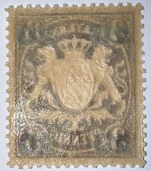 Travelstamps: 1920 Germany Bayern Overprint Stamp Scott#237, Mi 177 – Mint Og Lh