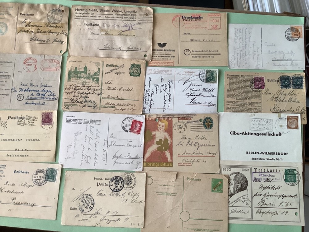 Germany vintage postal postcards 16 items Ref A1835