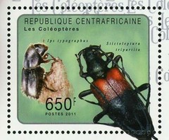 Beetles Stamp Carabus Auronitens Ips Typographus S/S MNH #2983-2986