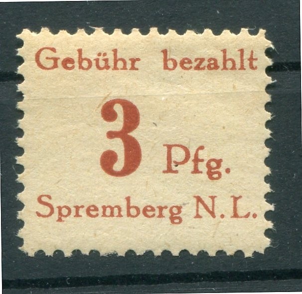 Local Spremberg 1 PFVII ABART** MNH Mint Never Hinged 50EUR (Z9068